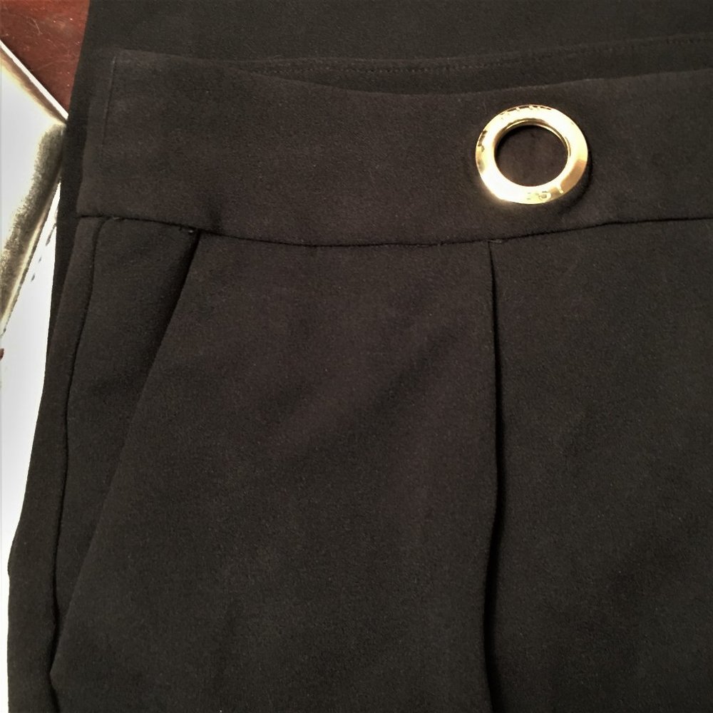 NINE WEST One Pleat Wide Leg Trousers  |  Size 10 - Picture 4 of 12